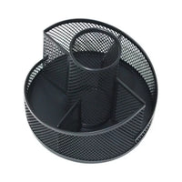 Thumbnail for Metal Mesh 360-Degree Rotating Desk Organizers With 5 Compartments