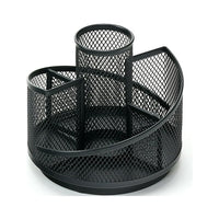 Thumbnail for Metal Mesh 360-Degree Rotating Desk Organizers With 5 Compartments