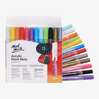 Thumbnail for Mont Marte Acrylic Paint Pens Pack Of 12