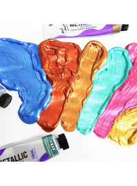 Thumbnail for Mont Marte Metallic Acrylic Paints 18 ml Tubes Set Of 8 Pieces