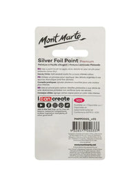 Thumbnail for Mont Marte Premium Silver Foil Paint 20ml