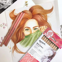 Thumbnail for Mont Marte Skin Color Pencils Set Of 12