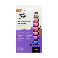 Thumbnail for Mont Marte Fluorescent Acrylic Paints 18ml Set Of 8 Pcs