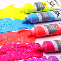Thumbnail for Mont Marte Fluorescent Acrylic Paints 18ml Set Of 8 Pcs
