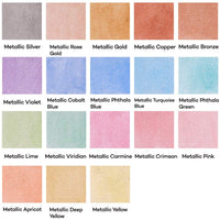 Thumbnail for Mont Marte Premium Metallic Watercolor Cake Set 21Pcs