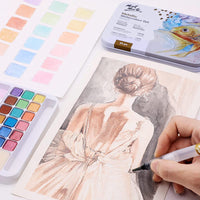 Thumbnail for Mont Marte Premium Metallic Watercolor Cake Set 21Pcs