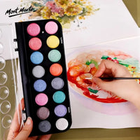 Thumbnail for Mont Marte Signature Metallic Watercolor Paint Set 17 Pcs