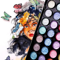 Thumbnail for Mont Marte Signature Metallic Watercolor Paint Set 37 Pcs