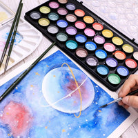 Thumbnail for Mont Marte Signature Metallic Watercolor Paint Set 37 Pcs