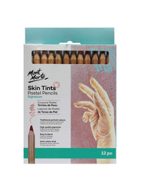 Thumbnail for Mont Marte Skin Tints Pastel Jumbo Pencils Set of 12