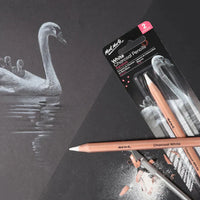 Thumbnail for Mont Marte White Charcoal Pencils- 2pcs Set