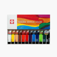 Thumbnail for Sakura Acrylic Paint 12 Colors Set 20ml Tube