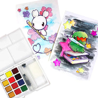 Thumbnail for Sakura Koi Neon Watercolor Set Of 12