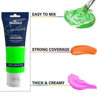 Thumbnail for Bluebird Signature Acrylic Colours – 75 ml – Set of 6 NEON