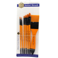 Thumbnail for Keep Smiling Acrylic Mixed Paint Brushes Pack of 7