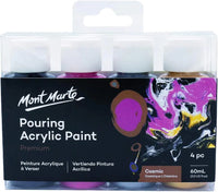 Thumbnail for Mont Marte Pouring Acrylic Paint Set Premium 4pc x 60ml