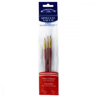 Thumbnail for Winsor & Newton Pure Red Sablee Value Pack Set of 3 Brushes