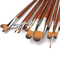 Thumbnail for Worison Professional Synthetic Filbert Tip Paint Brushes Pack of 13