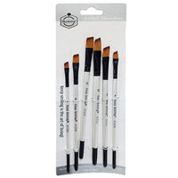 Thumbnail for Keep Smiling Chisel Tip Paint Brush Pack of 6