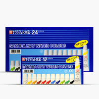 Thumbnail for Sakura Mat Watercolor Pack of 12-24 5ml Tube
