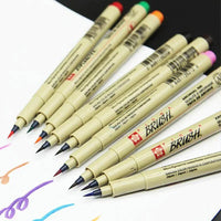 Thumbnail for Sakura Pigma Color Brush Pen Set Of 8 Piece