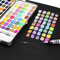 Thumbnail for Seamiart Solid Watercolor Paint Set Of 90